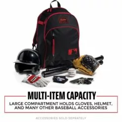 FRANKLIN PBATPACK BLACK/RED YOUTH -Deals Demarini Store image 1498