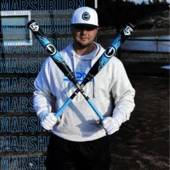 2022 LOUISVILLE GENESIS 2PC TM10 SLOPITCH BAT BLK-BLU -Deals Demarini Store image 155