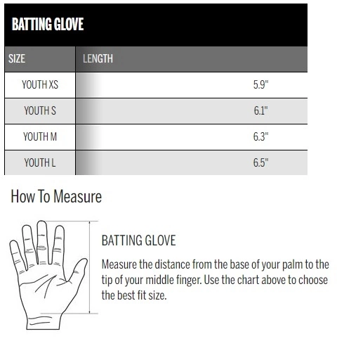 EVOSHIELD PRO-SRZ BATTING GLOVE YTH 3 EVOSHIELD PRO-SRZ BATTING GLOVE YTH - Image 3
