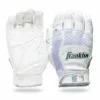 FRANKLIN SHOK SORB X BATTING GLOVE ADULT PEARL WHITE MED