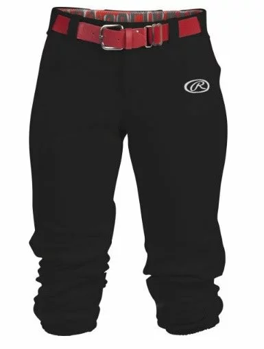 RAWLINGS WOMENS BELTED BALL PANTS 2 RAWLINGS WOMENS BELTED BALL PANTS - Image 2