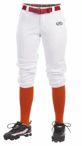 RAWLINGS WOMENS BELTED BALL PANTS 3 RAWLINGS WOMENS BELTED BALL PANTS - Image 3