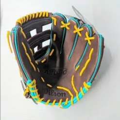 Wilson A2000 12″ DW5 Pattern GOTM Feb 2022 Dark Brown / Teal /Yel RHT -Deals Demarini Store image 451