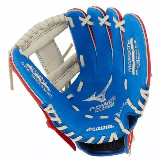 MIZUNO PROSPECT SERIES POWERCLOSE BASEBALL GLOVE 11" RYL/RED 2 MIZUNO PROSPECT SERIES POWERCLOSE BASEBALL GLOVE 11" RYL/RED - Image 2