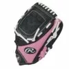 RAWLINGS PLAYERS SERIES GLOVE PL91PB 9" RHT - PINK/BLACK